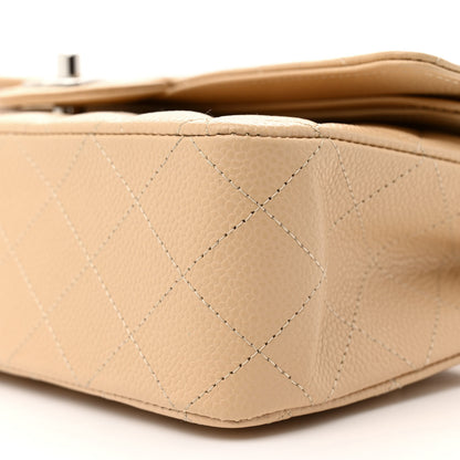 Chanel Caviar Quilted Medium Double Flap Beige 10 of 11