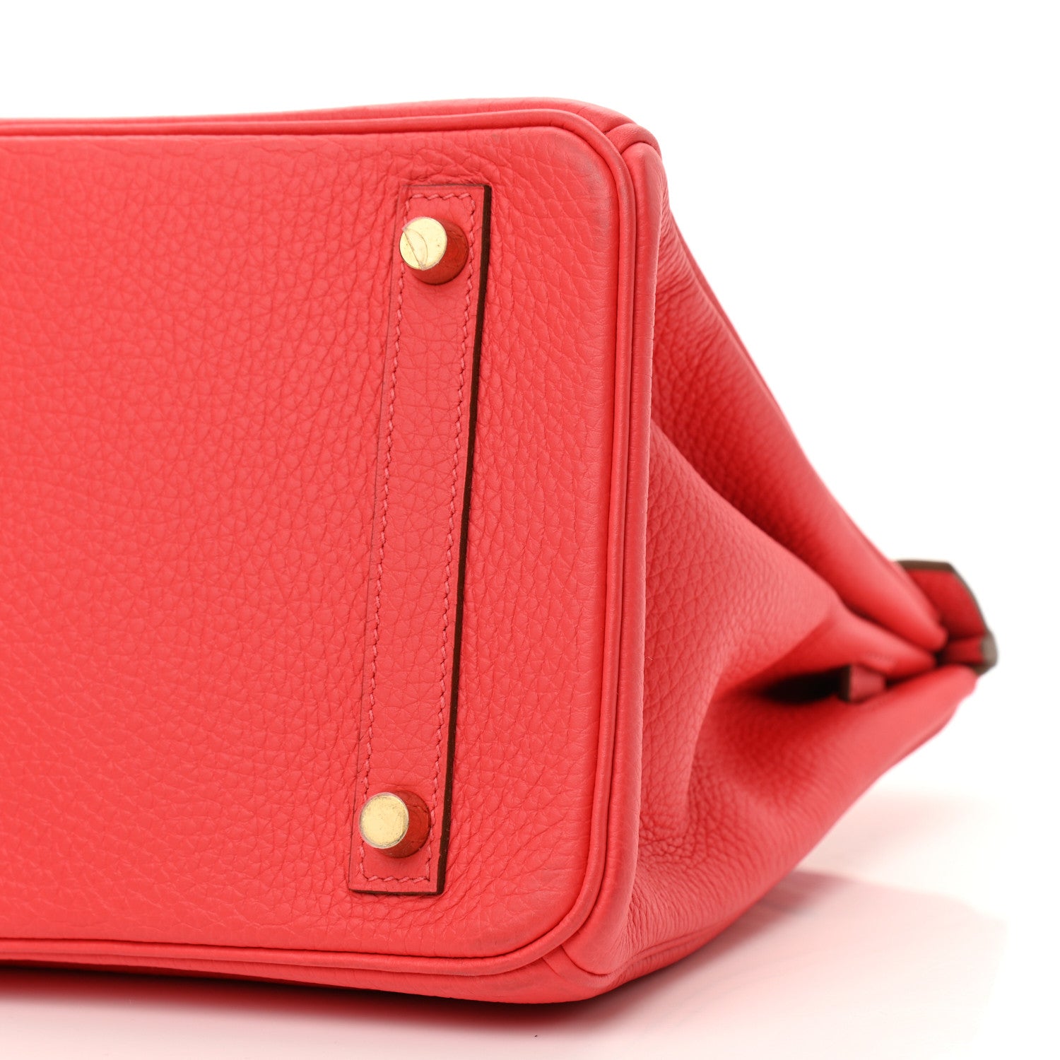 Hermes Taurillon Clemence Birkin 30 Rouge Pivoine 10 of 11