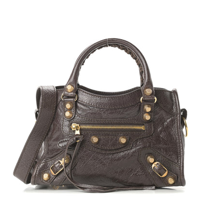 Balenciaga Agneau Giant 12 Gold Hardware Mini City Charbon 1 of 10