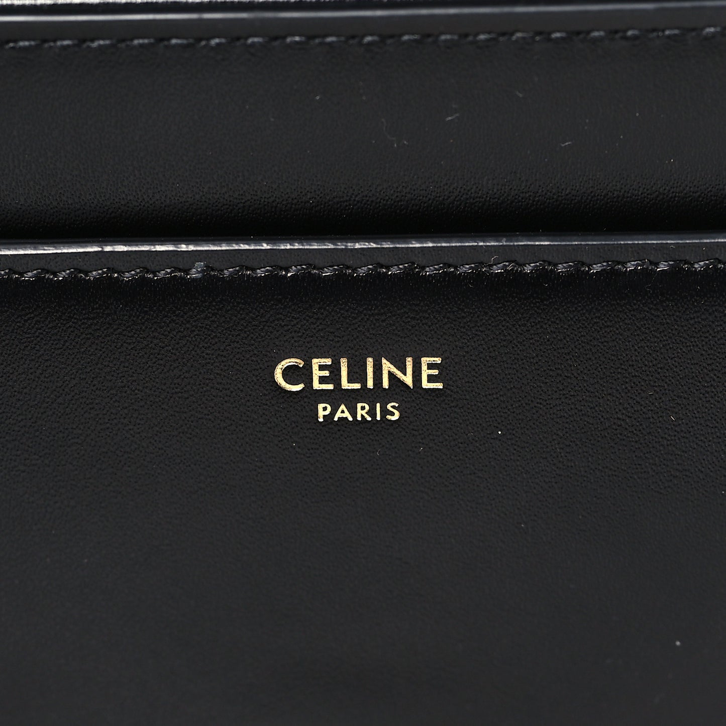 Satinated Calfskin Small 16 Top Handle Bag Black
