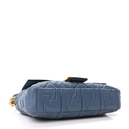 Fendi Nappa FF 1974 Embossed Baguette Mirto 4 of 10