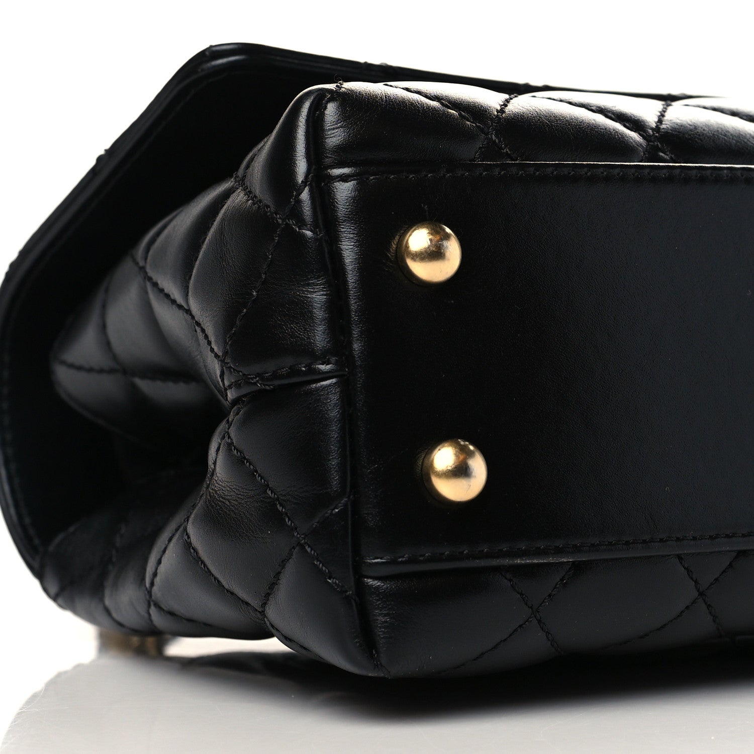 Chanel Calfskin Quilted Mini Coco Handle Flap Black 8 of 9