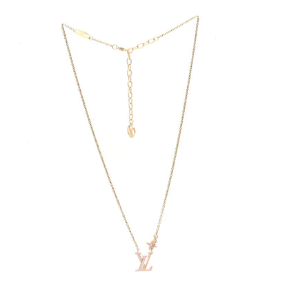 Louis Vuitton Enamel LV Iconic Necklace Gold Pink 3 of 5