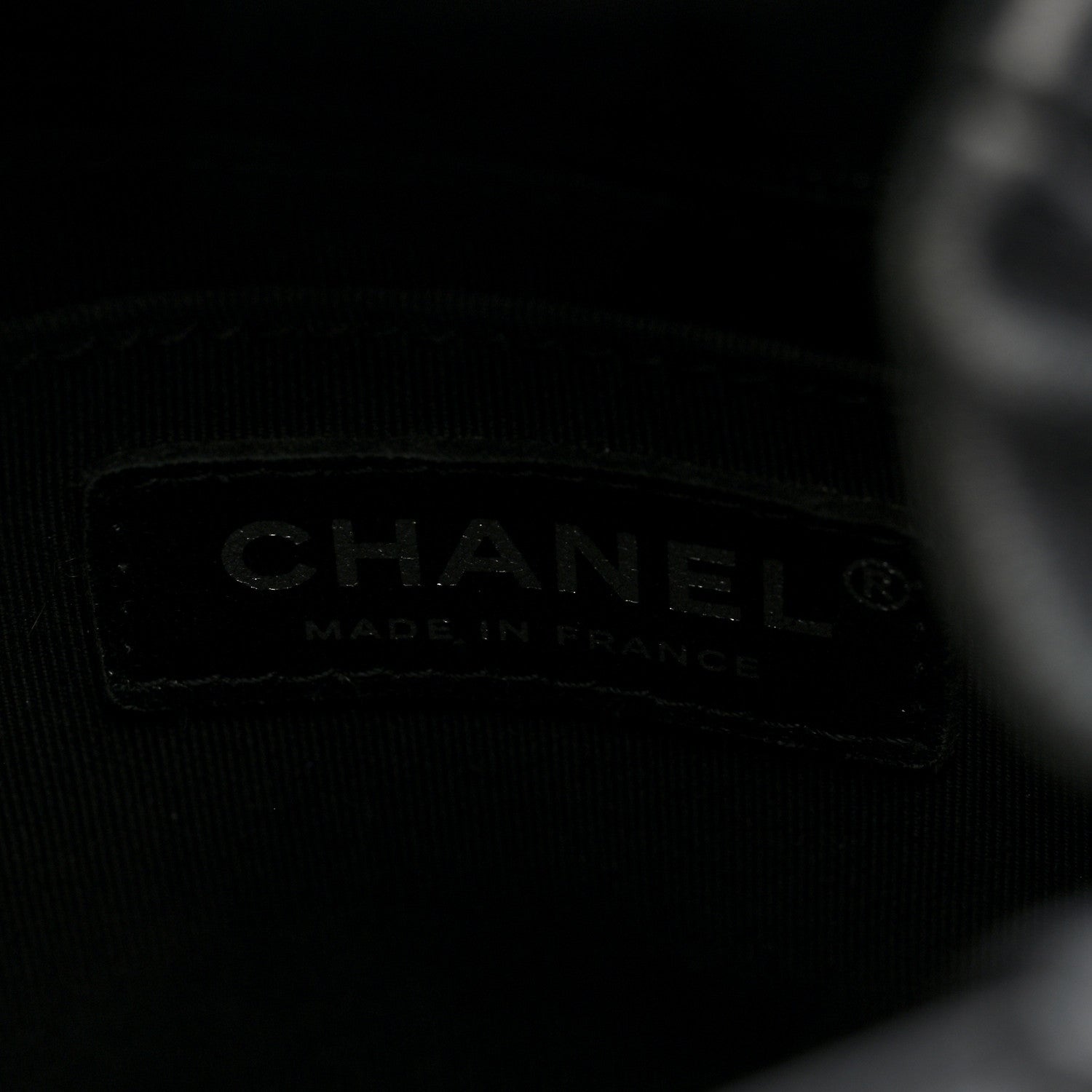 Chanel Lambskin Quilted CC Chain Drawstring Tote Black 6 of 10