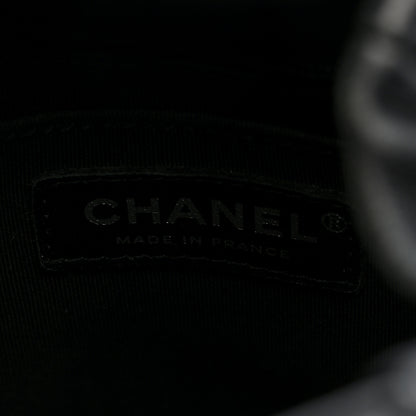 Chanel Lambskin Quilted CC Chain Drawstring Tote Black 6 of 10