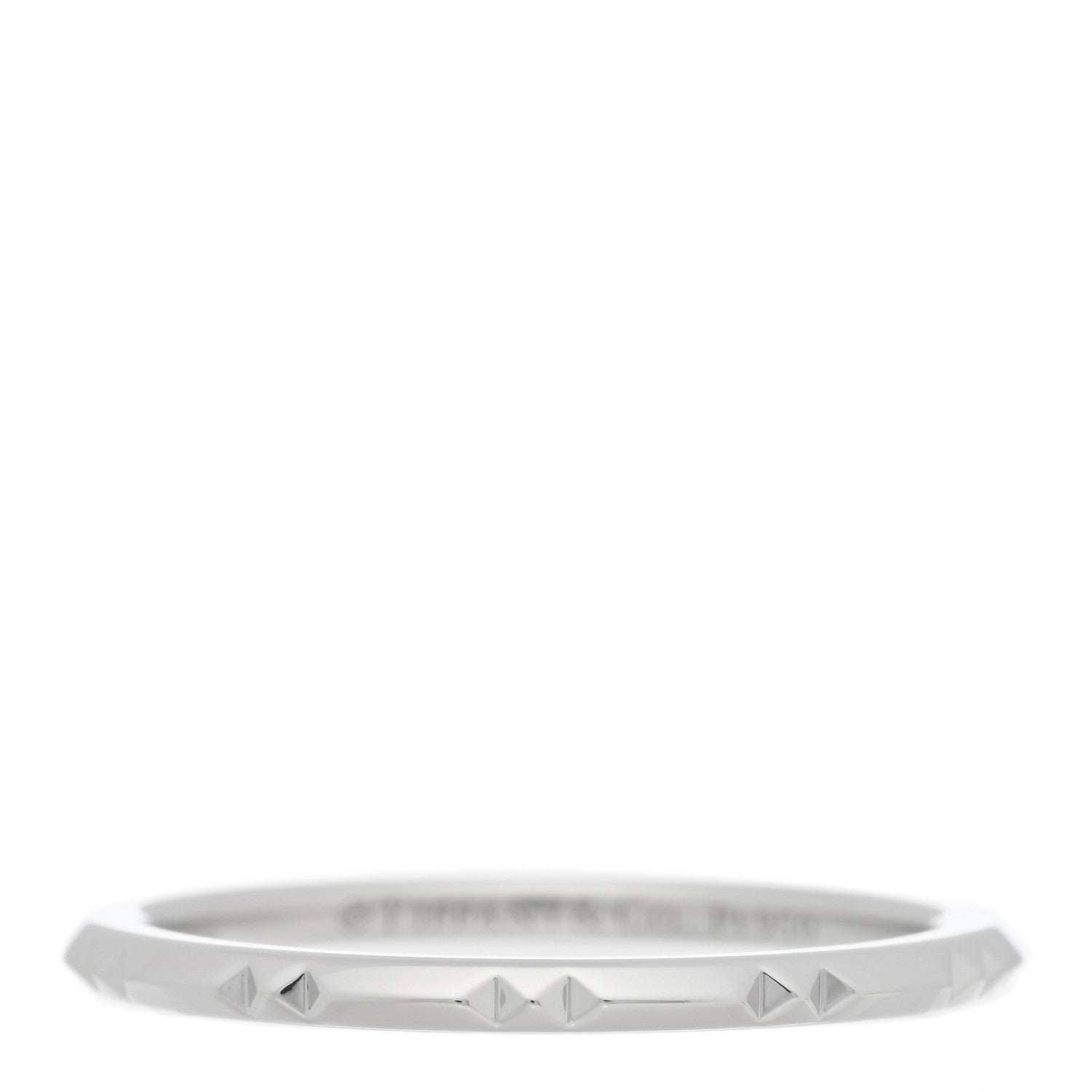 Tiffany Platinum 1.5mm True Band Ring 53 6.5 1 of 4