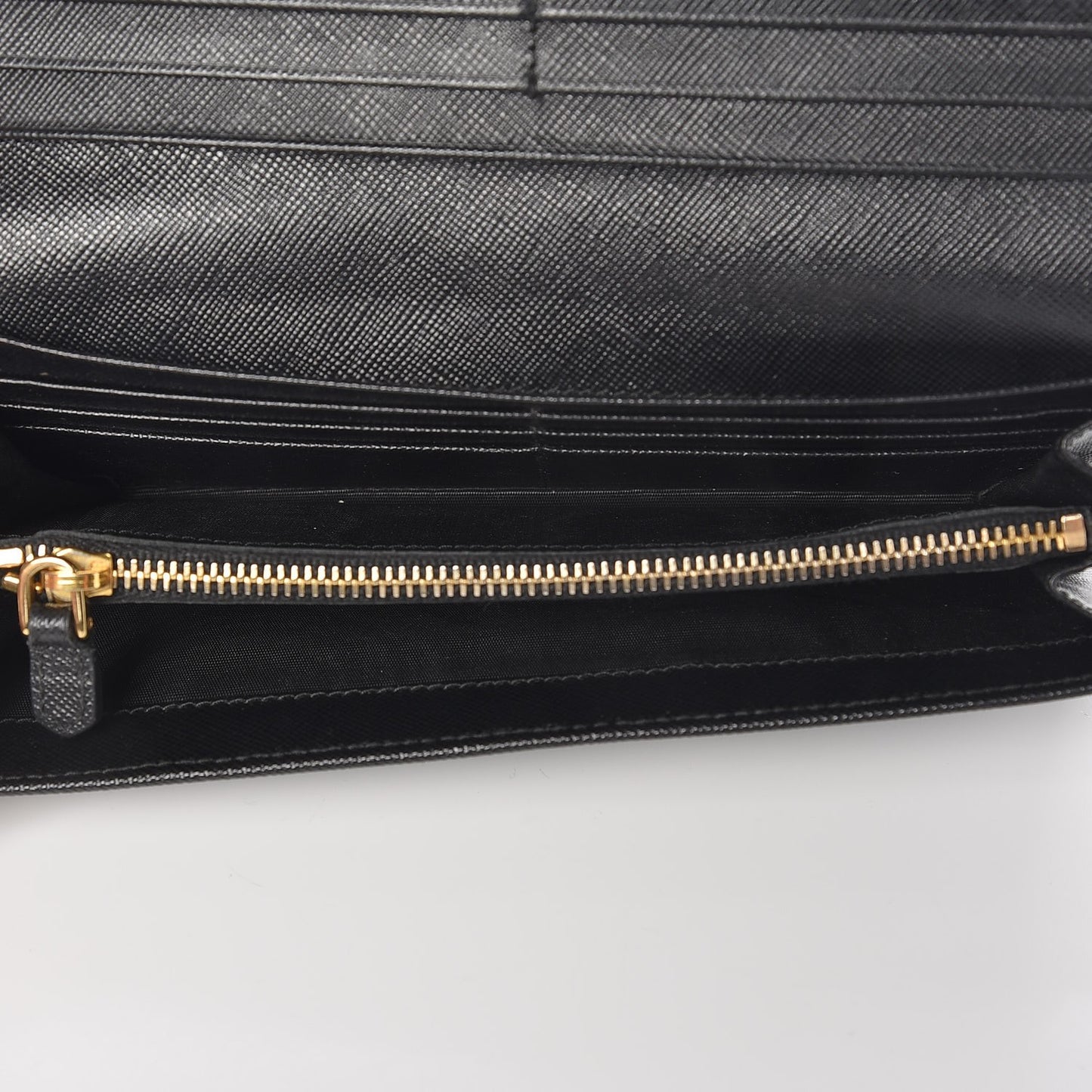 Saffiano Bow Continental Wallet Nero Black