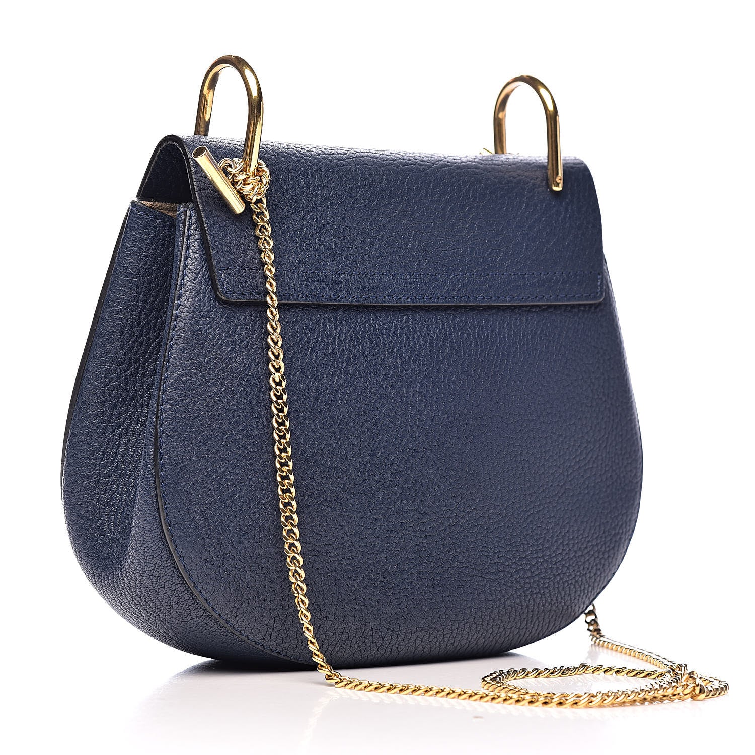 Chloe Grained Lambskin Drew Shoulder Bag Royal Navy 3 of 12