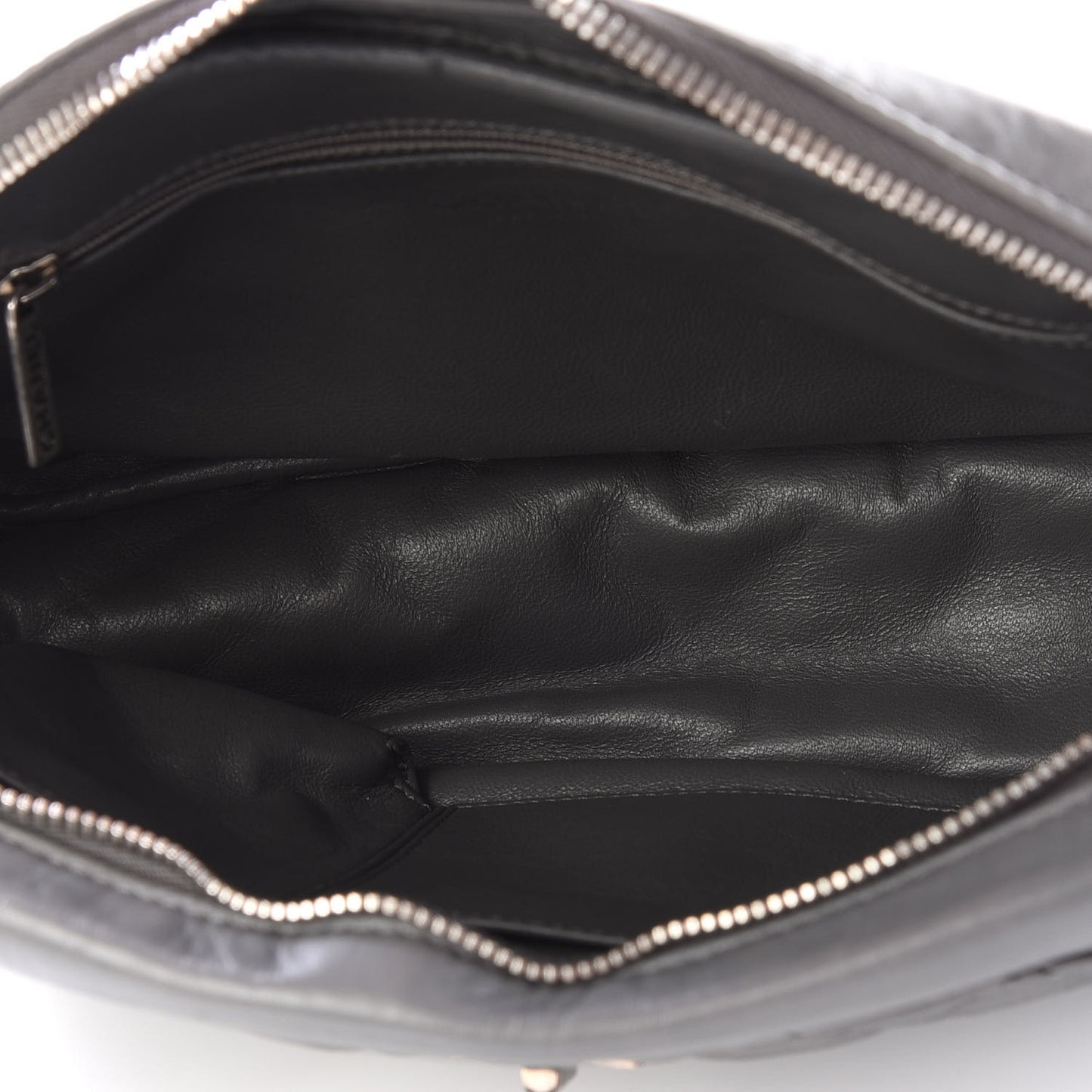 Aged Calfskin Quilted Large Reissue Camera Case Grey