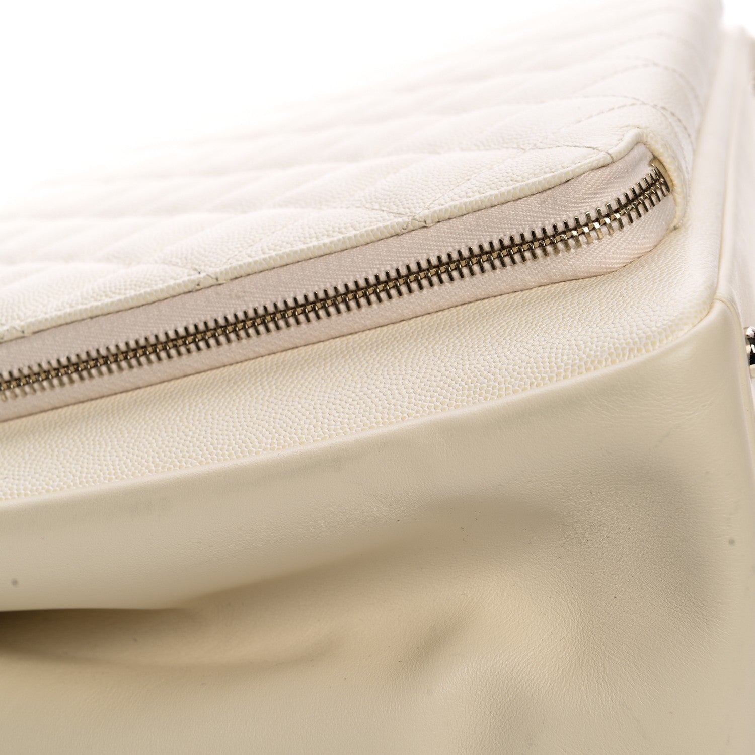 Chanel Caviar Quilted Large Business Affinity Shopping Bag White 8 of 10