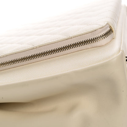 Chanel Caviar Quilted Large Business Affinity Shopping Bag White 8 of 10