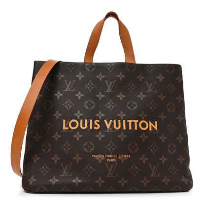 Louis Vuitton Calfskin Monogram Shopper Tote MM 1 of 9