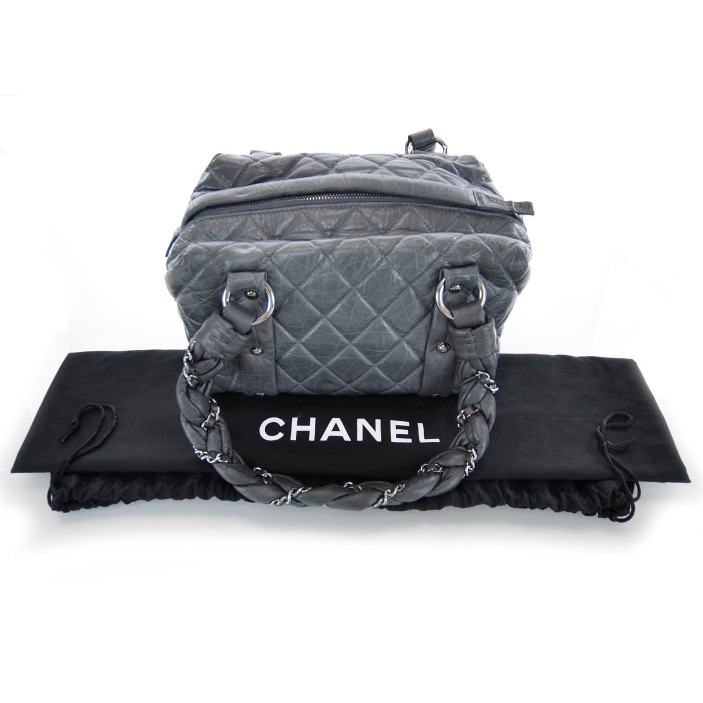 Ligne Lady Braid Small Tote Grey