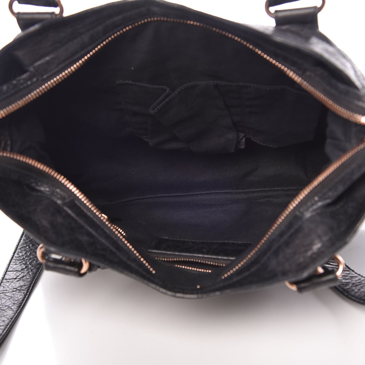Agneau Giant 12 Rose Gold Hardware Town Black