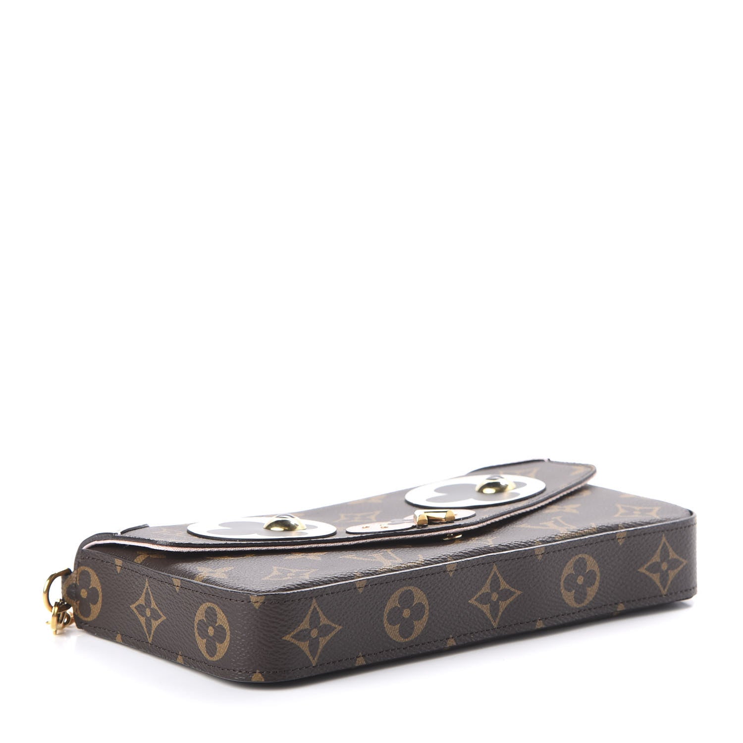 Louis Vuitton Monogram Valentine Dog Pochette Felicie Chain Wallet 4 of 10
