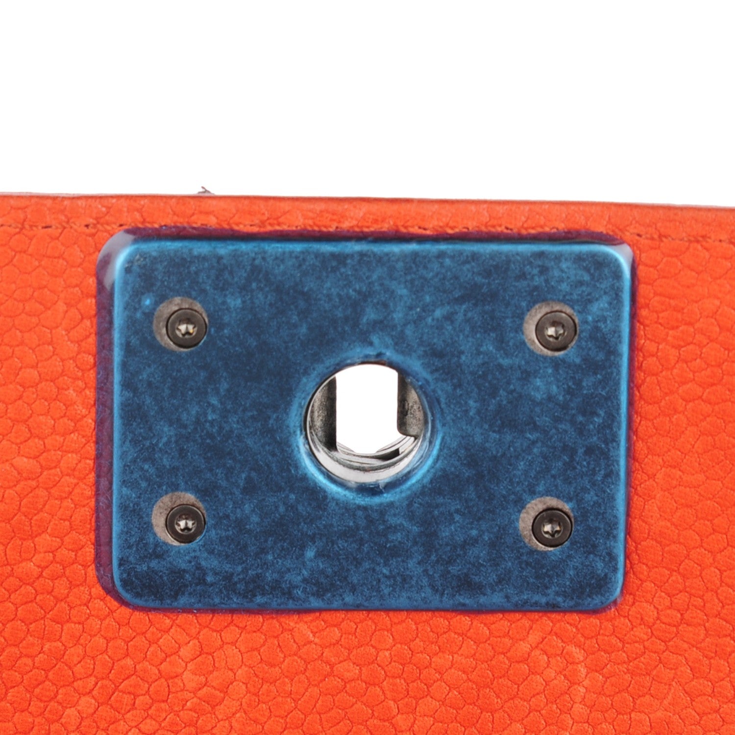 Chanel Caviar Calfskin Stitched Large Boy Flap Dark Orange 9 of 9