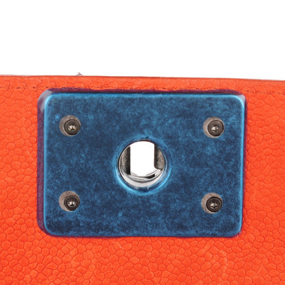 Chanel Caviar Calfskin Stitched Large Boy Flap Dark Orange 9 of 9