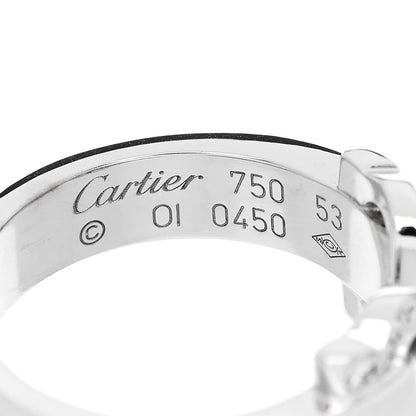 Cartier 18K White Gold Diamond C De Cartier Ring 53 6.5 4 of 4