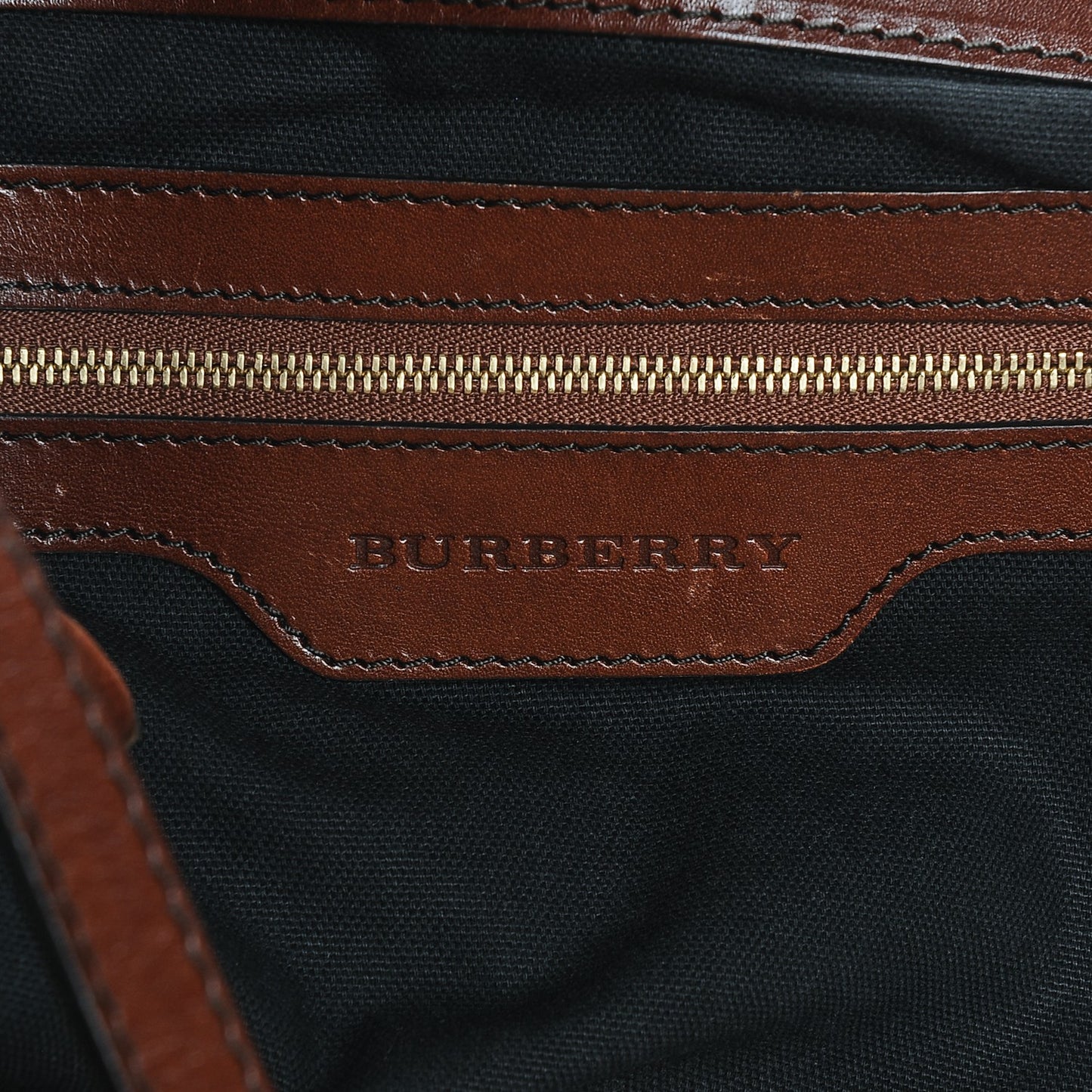 House Check Small Canterbury Tote Dark Tan