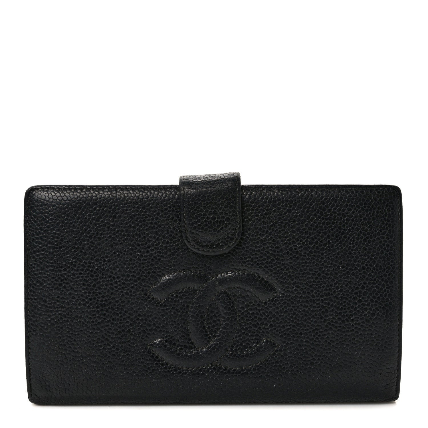 Chanel Caviar Timeless CC French Wallet Black 1 of 7