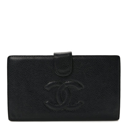 Chanel Caviar Timeless CC French Wallet Black 1 of 7