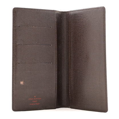 Louis Vuitton Damier Ebene Checkbook Cover Wallet 5 of 9