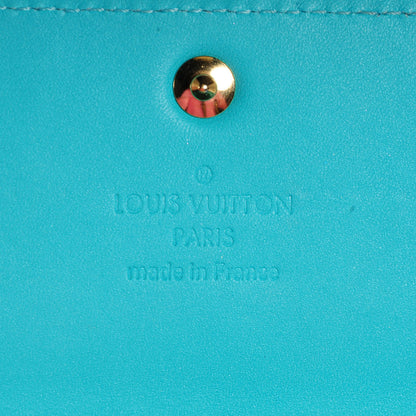 Louis Vuitton Vernis Sarah Wallet Blue Lagon 6 of 7