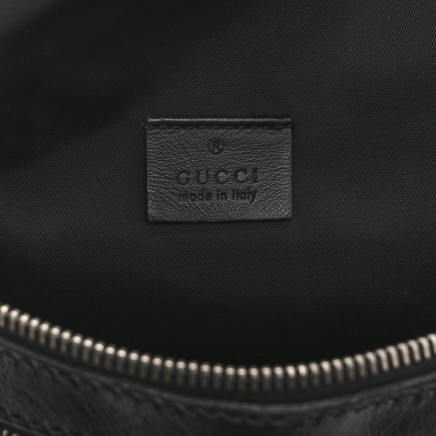 Guccissima Web Belt Bag Black