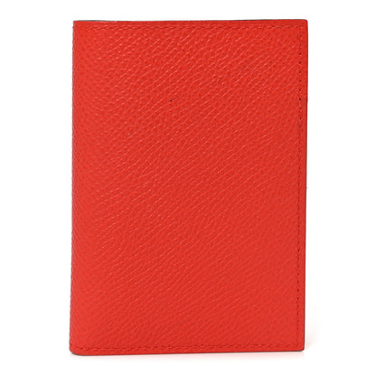 Hermes Epsom Doado Card Holder Capucine Gold 1 of 8
