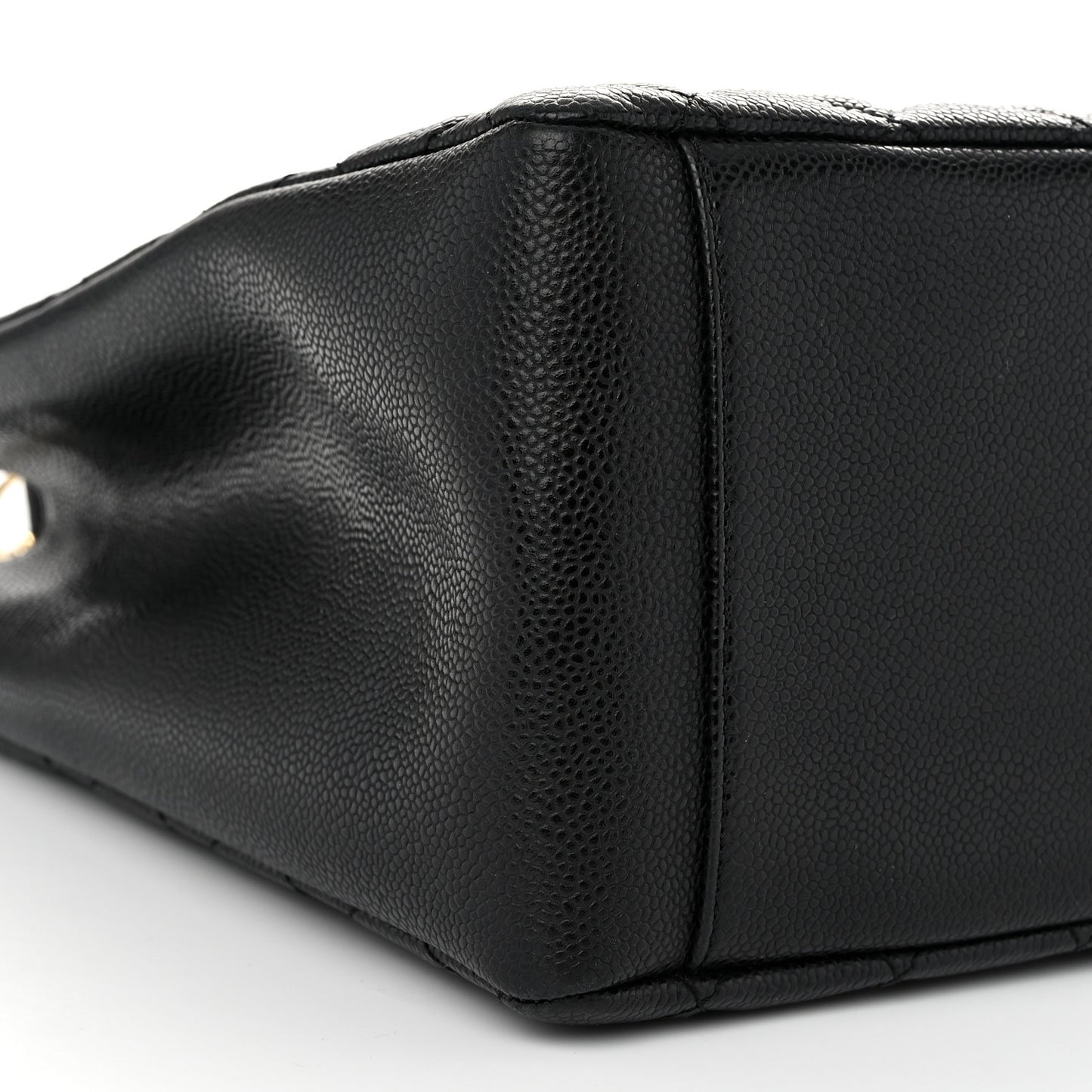Caviar Quilted Grand Shopping Tote GST Black