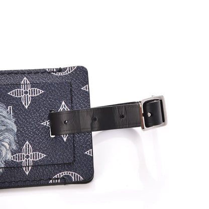 Louis Vuitton Savane Monogram Chapman Lion Luggage Tag 3 of 3