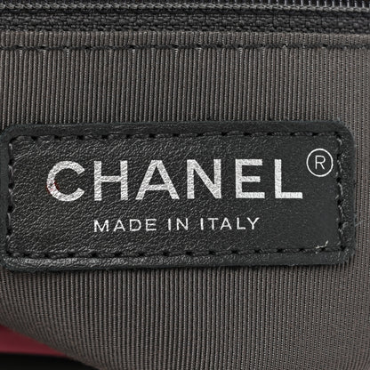 Chanel Aged Calfskin Chevron Quilted Medium Gabrielle Hobo Navy Black Pink 6 of 9