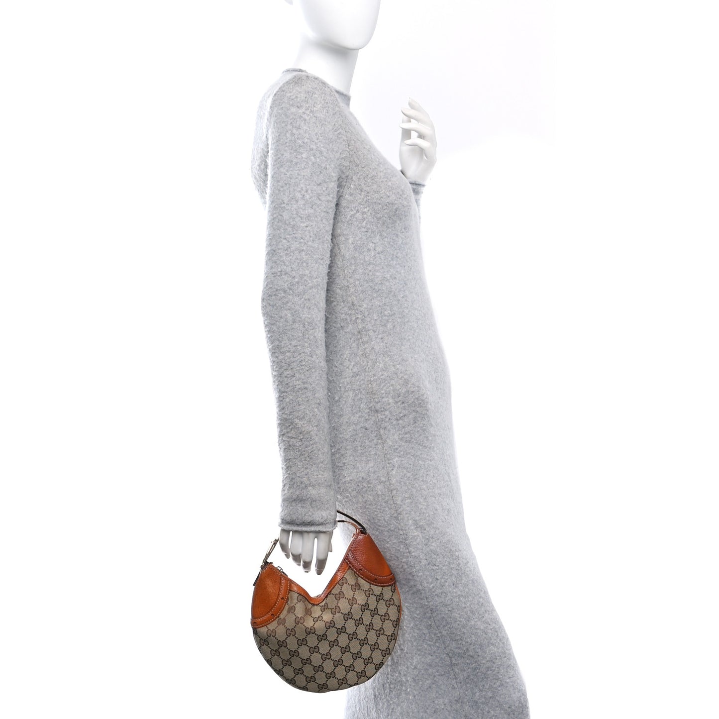 Monogram Mini Glam Hobo Tan