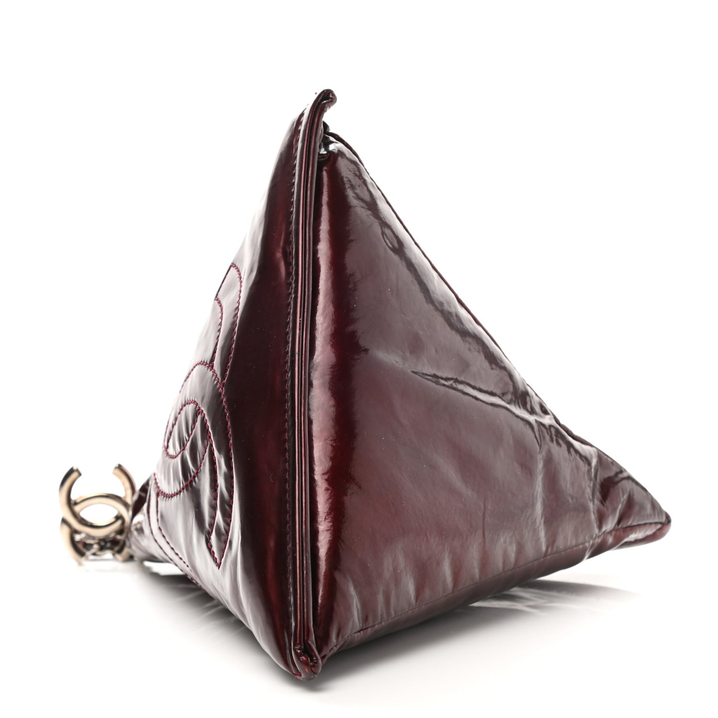 Patent Small Bonbons Wristlet Dark Bordeaux