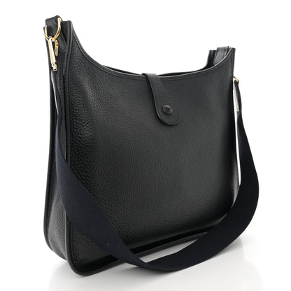 Hermes Taurillon Clemence Evelyne PM Black 3 of 13