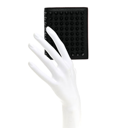 Christian Louboutin Calfskin Spiked Paros Wallet Black 2 of 7