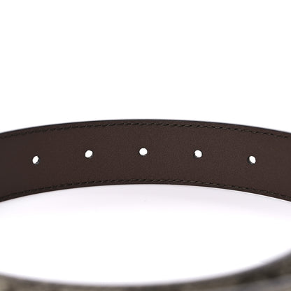 Gucci X BALENCIAGA BB Supreme Monogram Belt 80 32 Beige Ebony 4 of 5