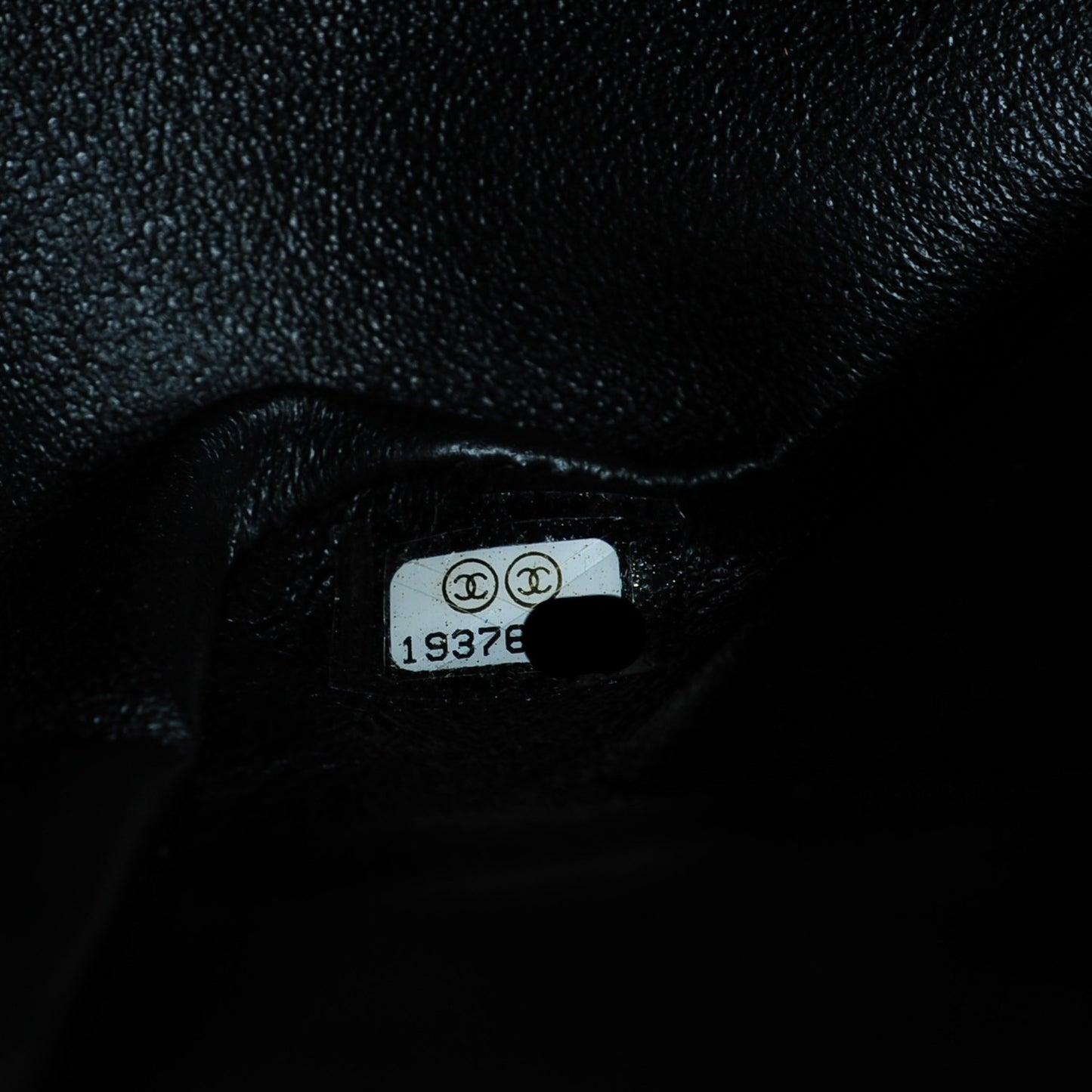 Patent Quilted Jumbo Double Flap Black