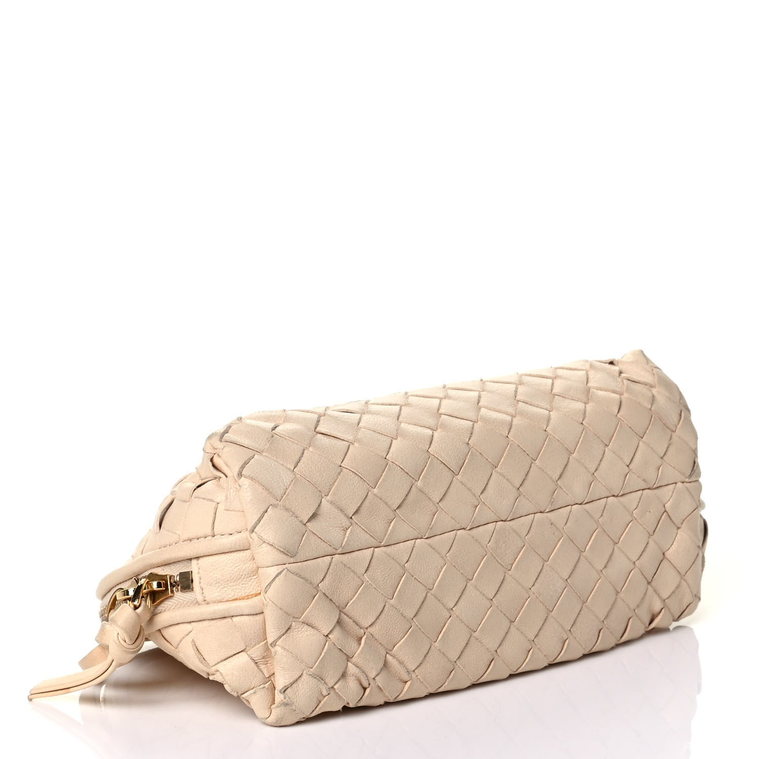 Bottega Veneta Nappa Intrecciato Cosmetic Pouch Bianco 3 of 6
