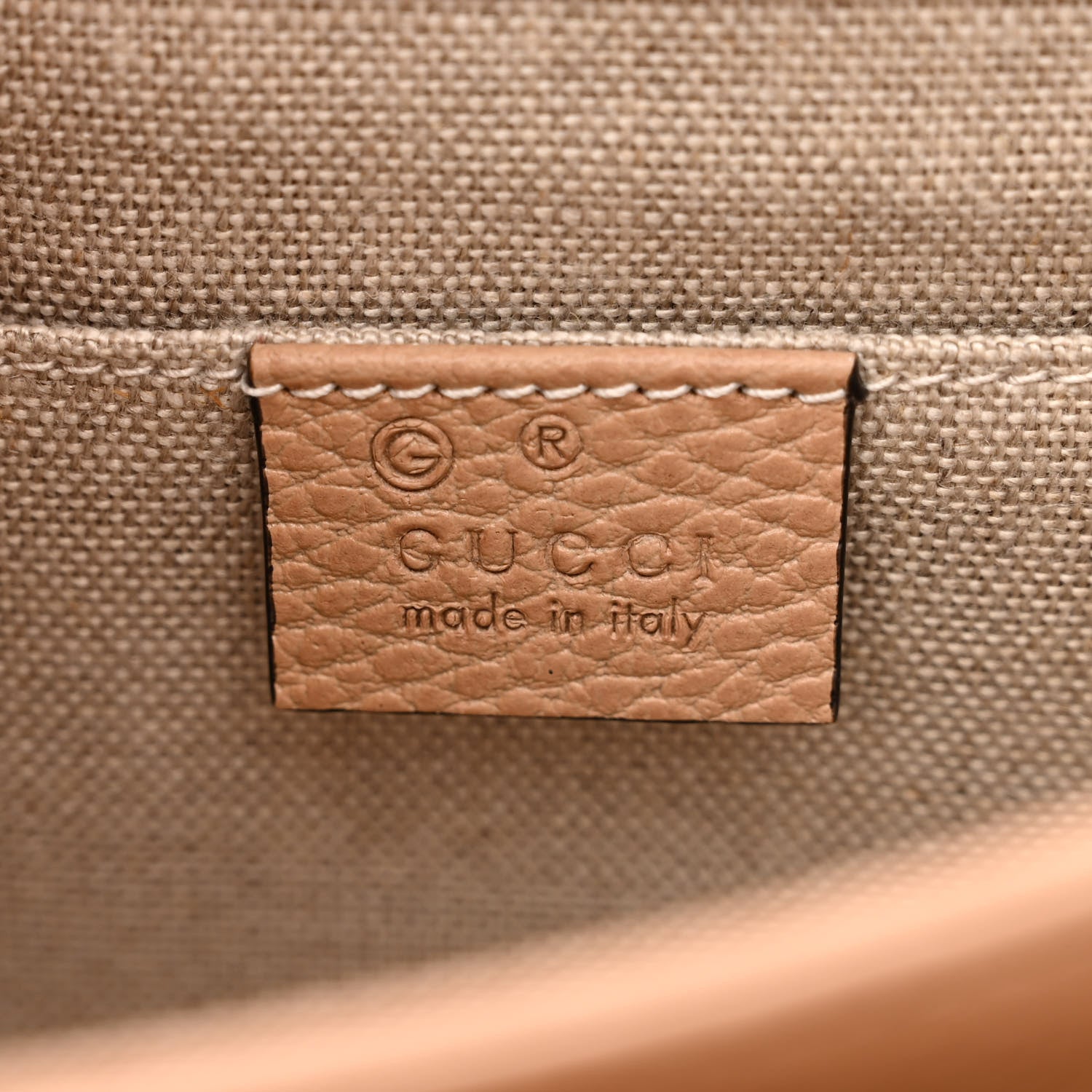 Gucci Dollar Calfskin Small Interlocking G Shoulder Bag Camelia 6 of 11
