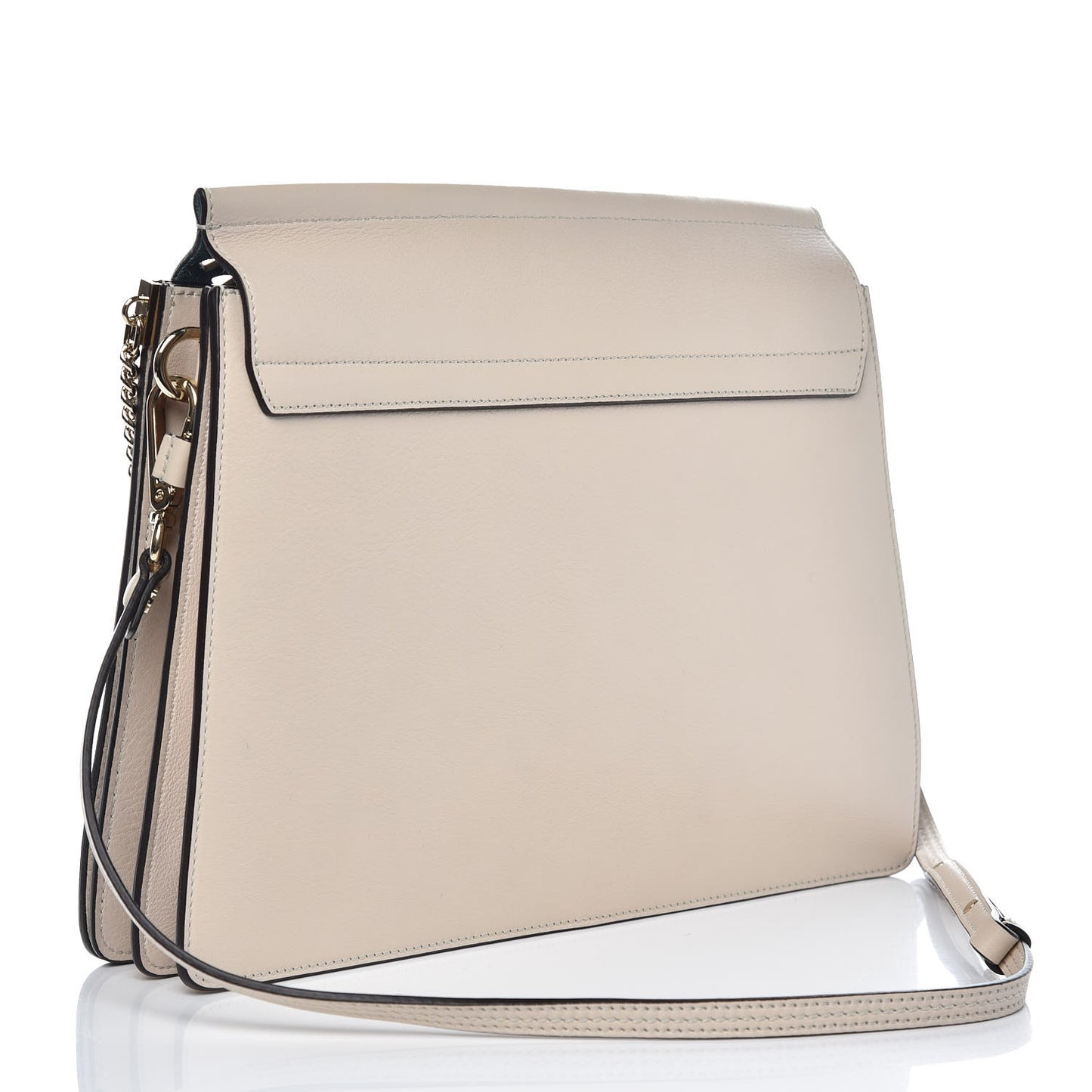 Calfskin Pineapple Perforated Medium Faye Shoulder Bag Abstract White