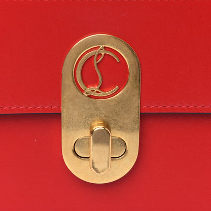 Christian Louboutin Calfskin Mini Elisa Shoulder Bag Loubi Red 4 of 4