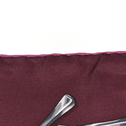 Gucci Silk Twill Horsebit Square Scarf Purple 5 of 8