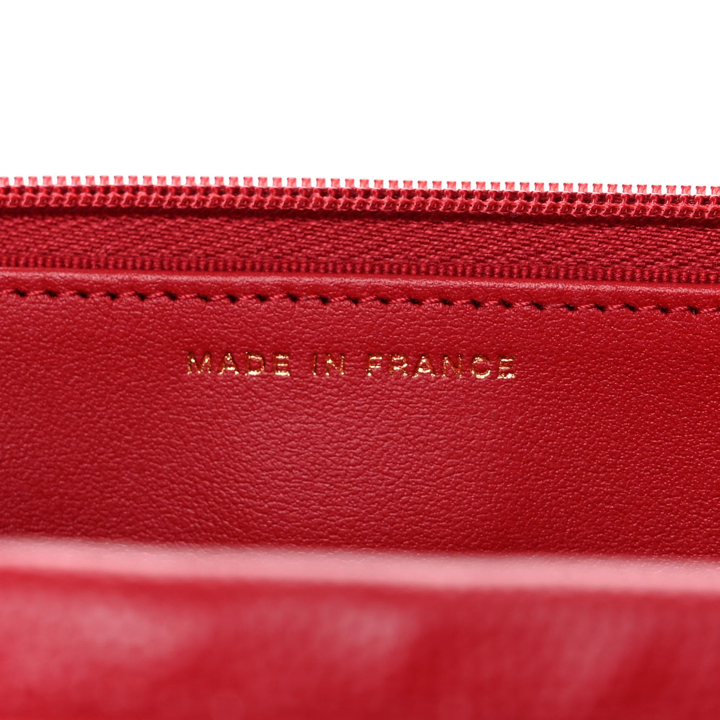 Caviar Quilted Wallet On Chain WOC Red