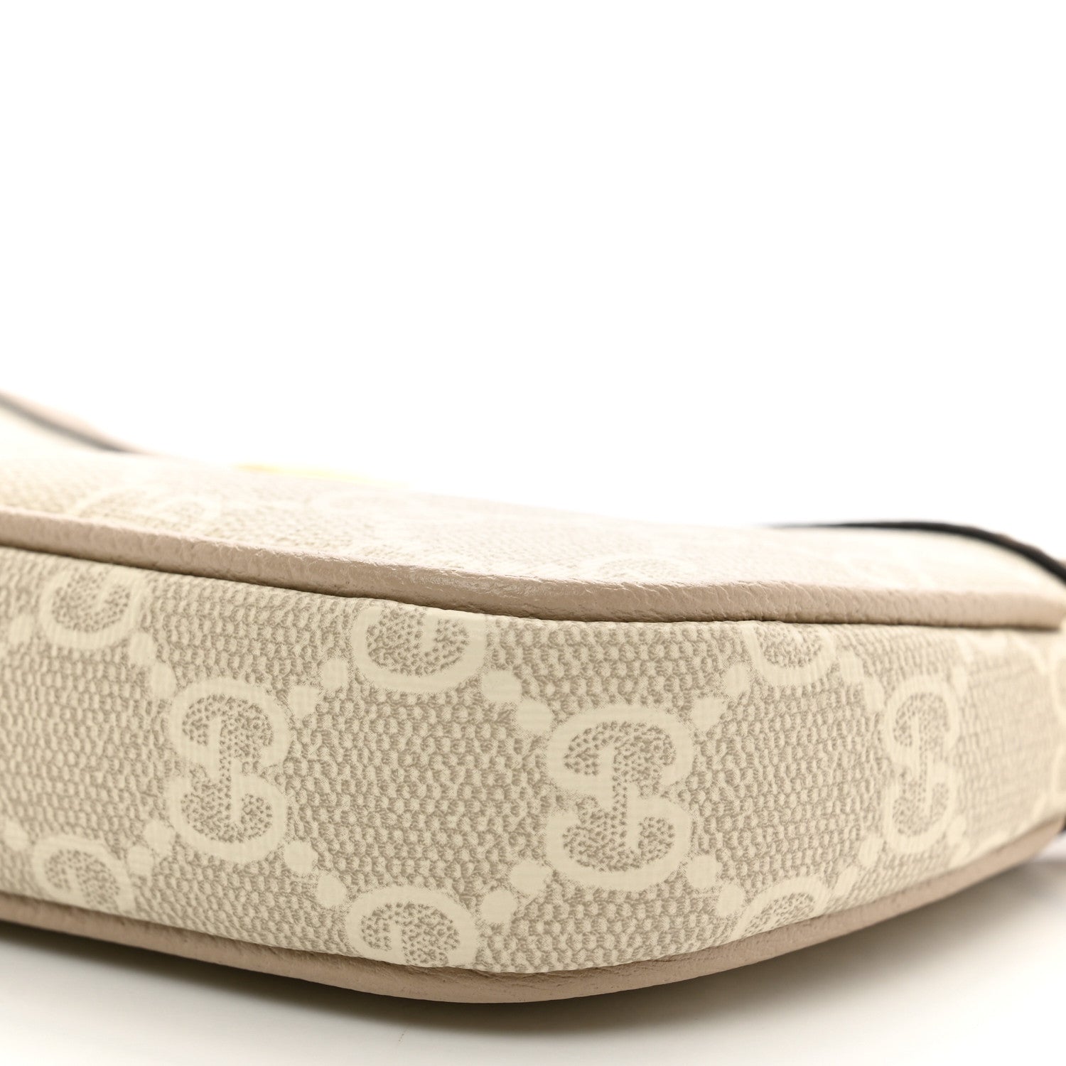 Gucci GG Supreme Monogram Textured Dollar Calfskin Web Mini Ophidia GG Handbag Beige Mystic White Oatmeal 9 of 10