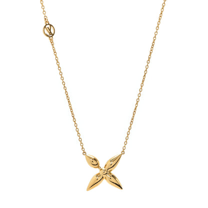 Louis Vuitton Metal Louisette Necklace Gold 1 of 5