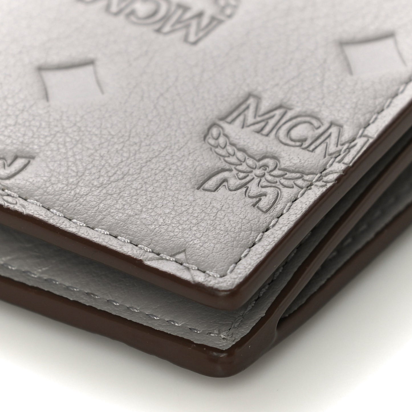 Calfskin Ottomar Large Klara Two Fold Wallet Dove