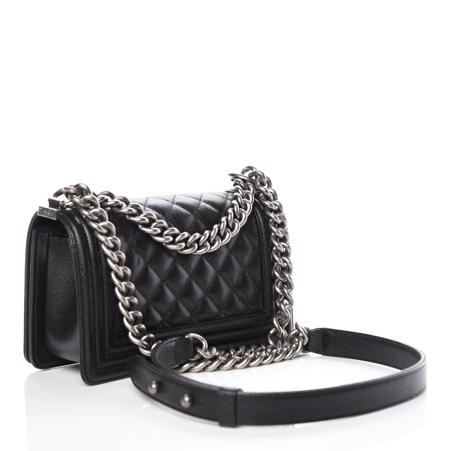 Chanel Caviar Quilted Small Boy Flap Black 3 of 10