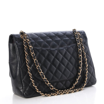 Chanel Caviar Quilted Maxi Double Flap Black 4 of 13
