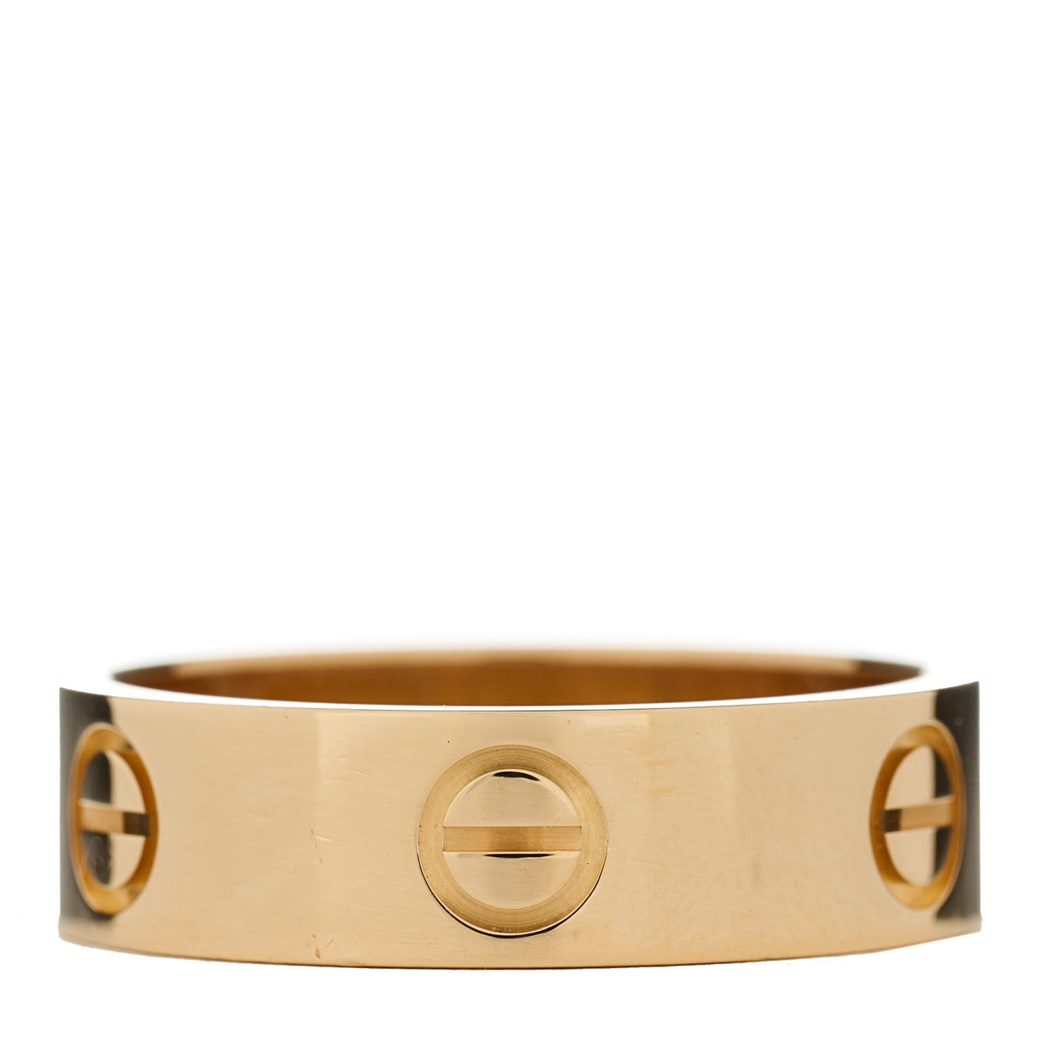 Cartier 18K Yellow Gold 5.5mm LOVE Ring 55 7.25 1 of 4